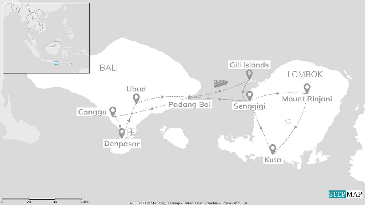 Bali, Gili & Lombok: Vom Sunrise Hike ins Surfparadies